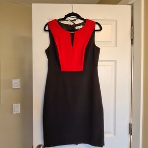 Calvin Klein Red & Black Cocktail Dress